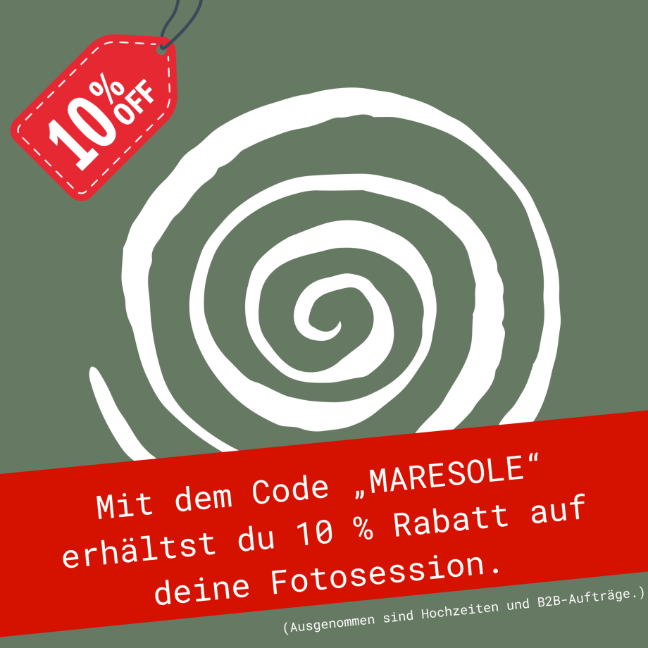 rabatt auf ein fotoshooting